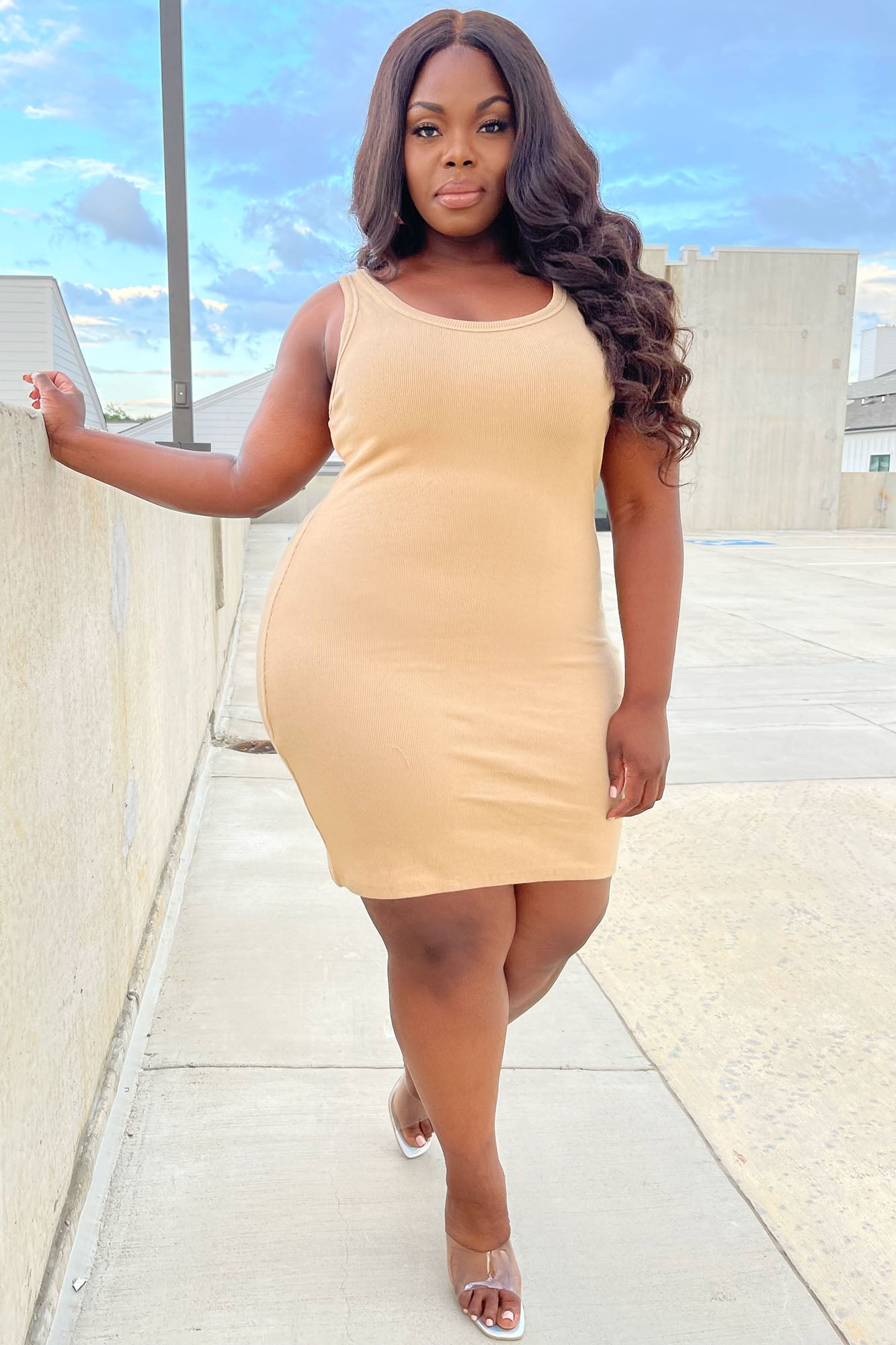 One of the Boys Dress - Nude