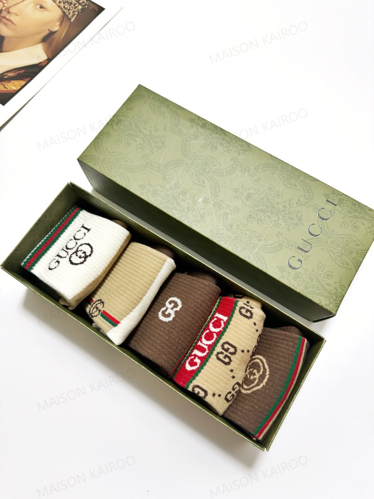 Gucci Socks 5-Pack - KAIROO