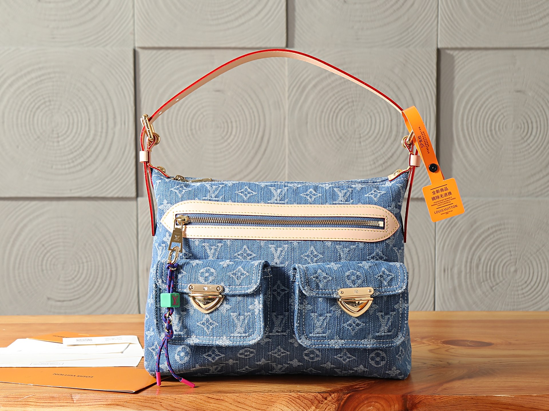 LV Louis Vuitton Baggy Denim Bag M27329