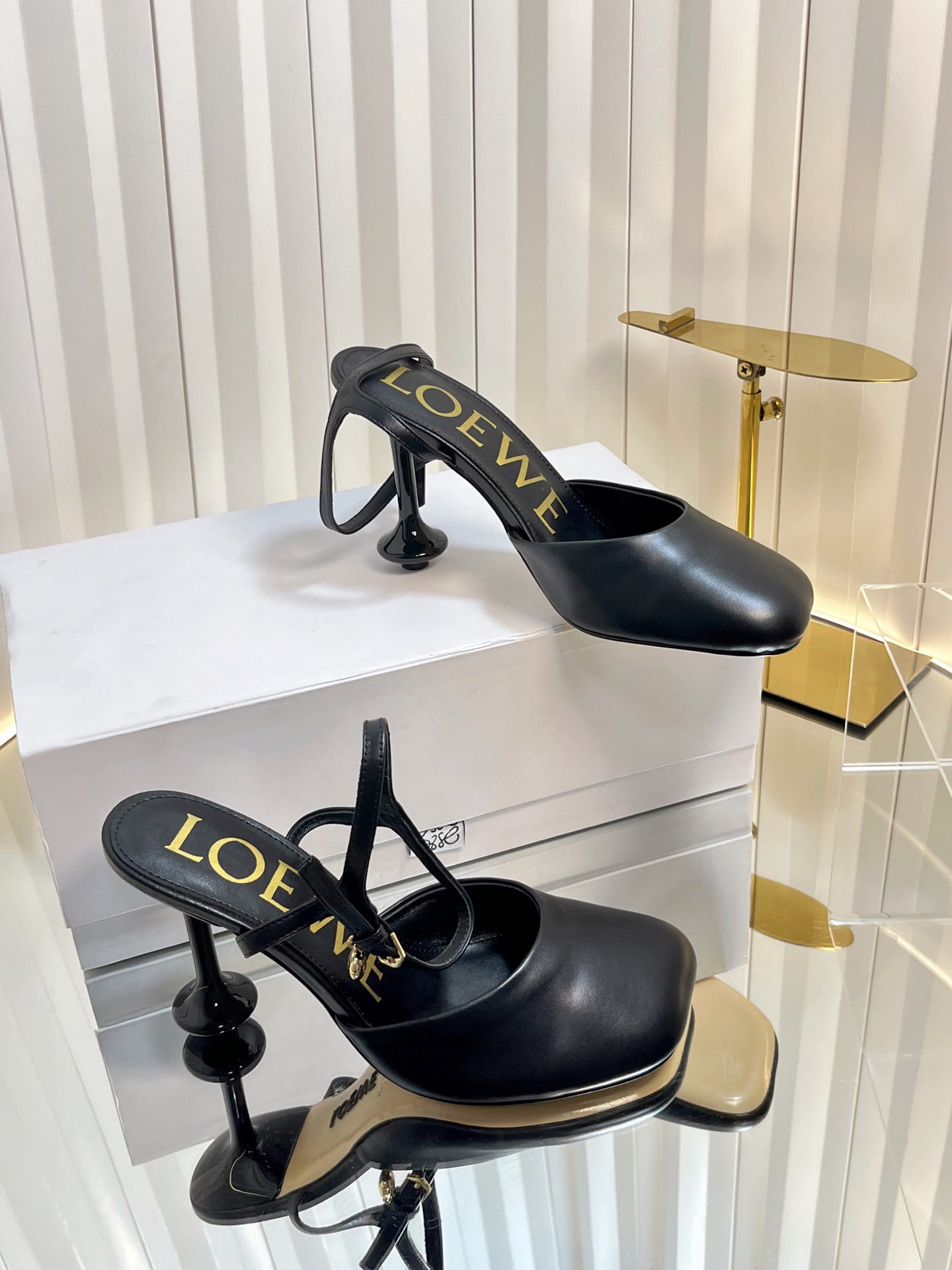 Loewe Toy Flat Slingback Pump in Nappa leather