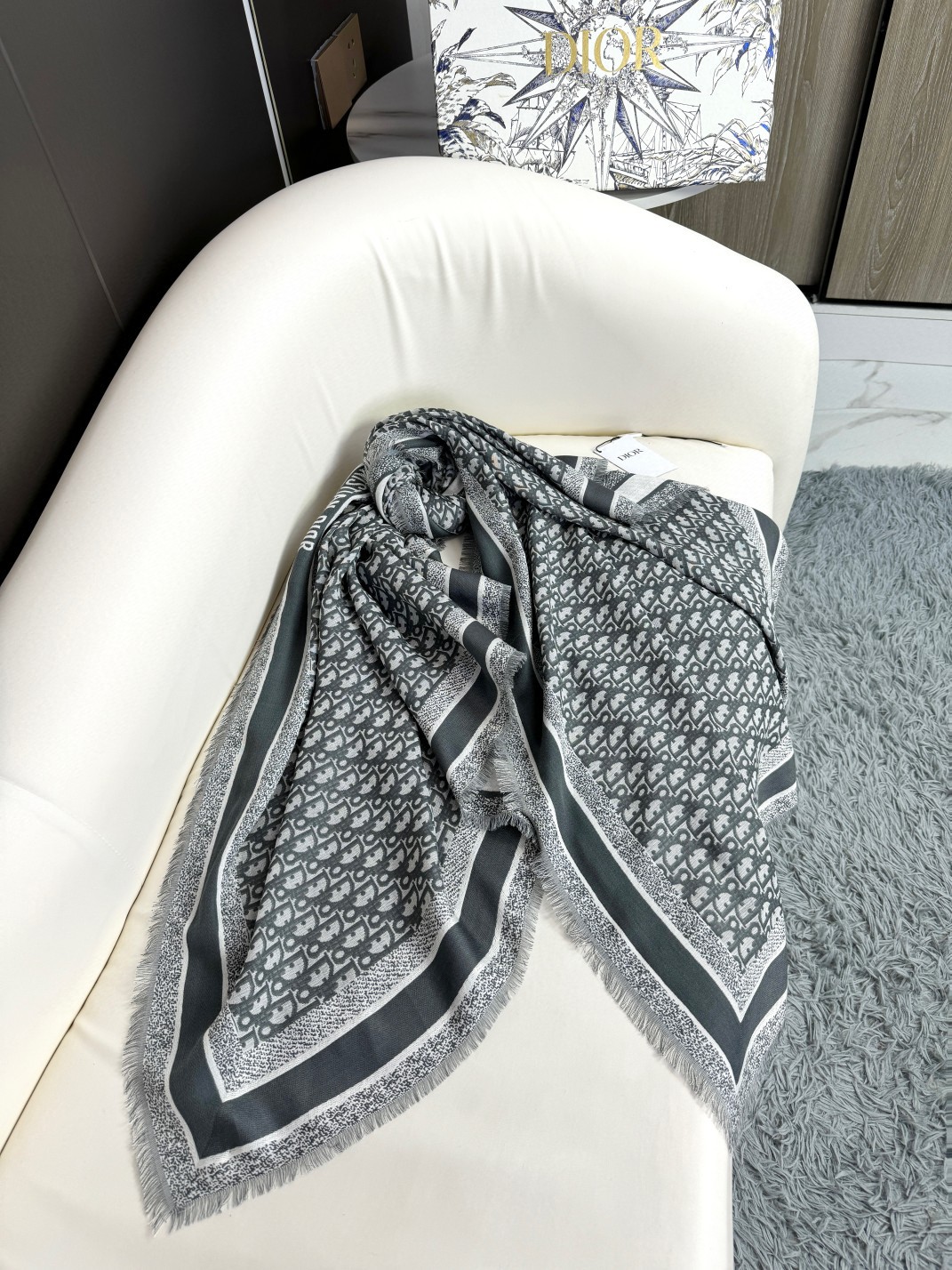 Dior Cashmere and Silk Shawl 140