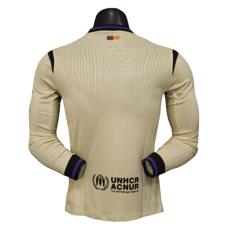 Barcelona Away Long sleeves football Jersey 2025-26 player version
