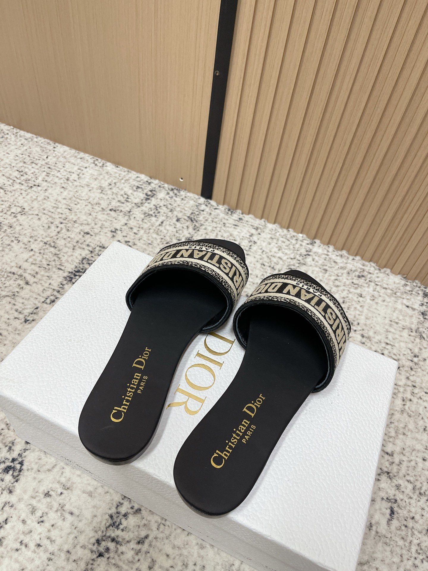 Women' Dior Classic Dway Flat Slide