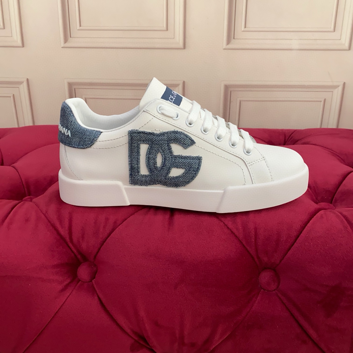 D&G Unisex Leather Sneakers