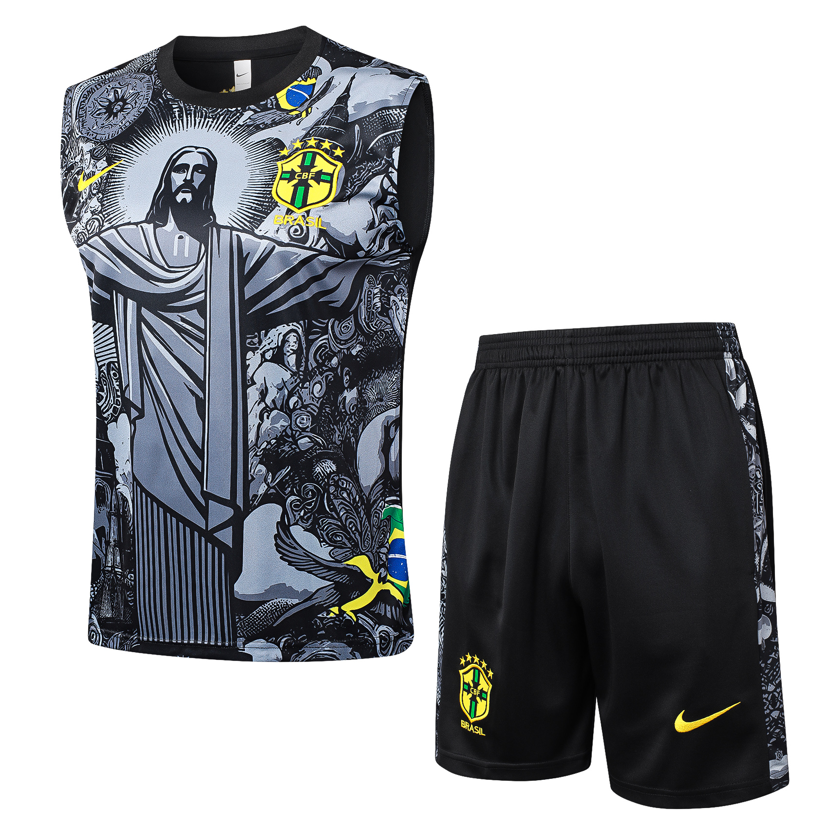 Brasil Sleevesless Training Suit Black D1215