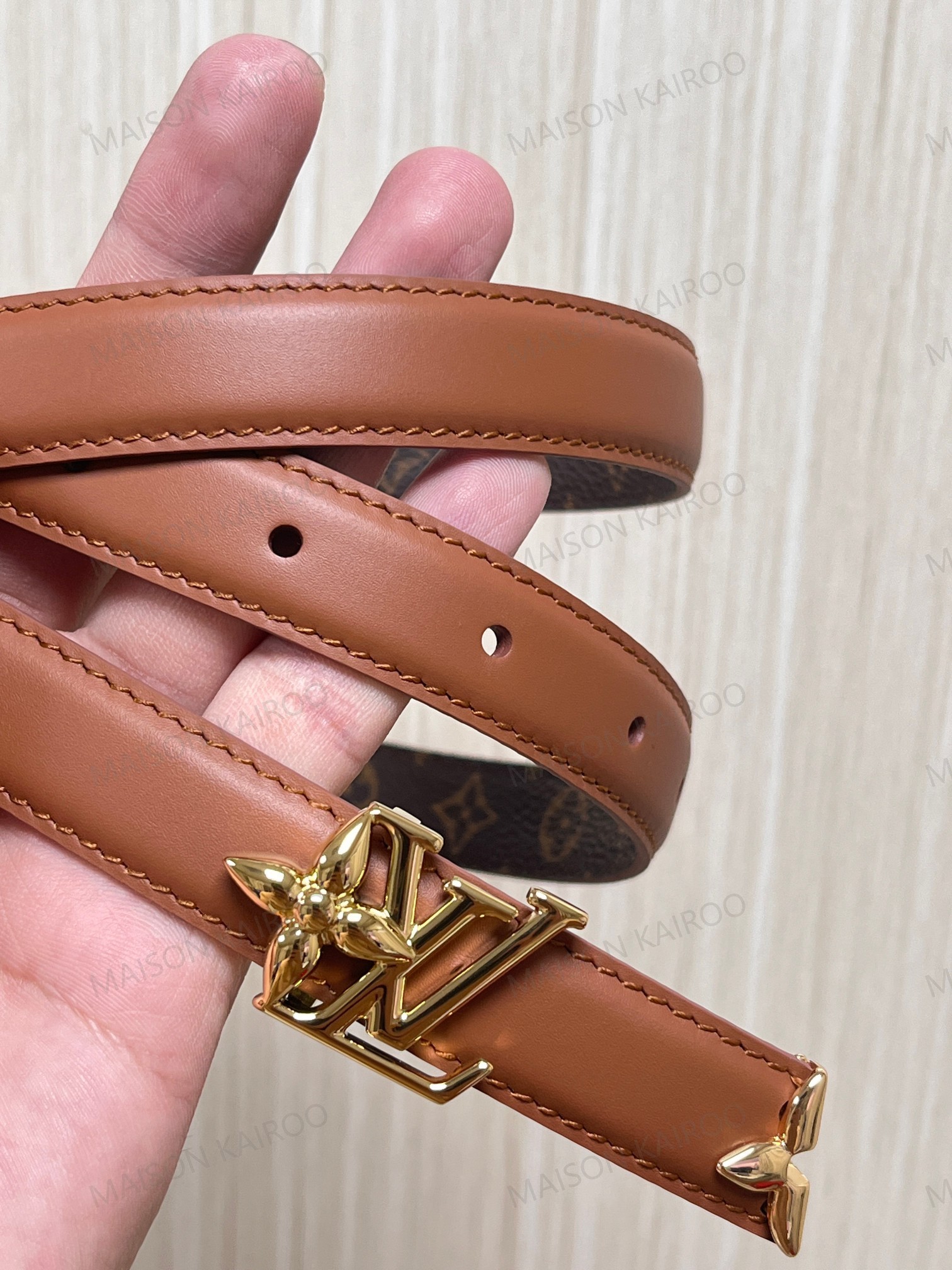 Louis Vuitton LV Flower Combo Reversible Slim Belt 2.0 - KAIROO