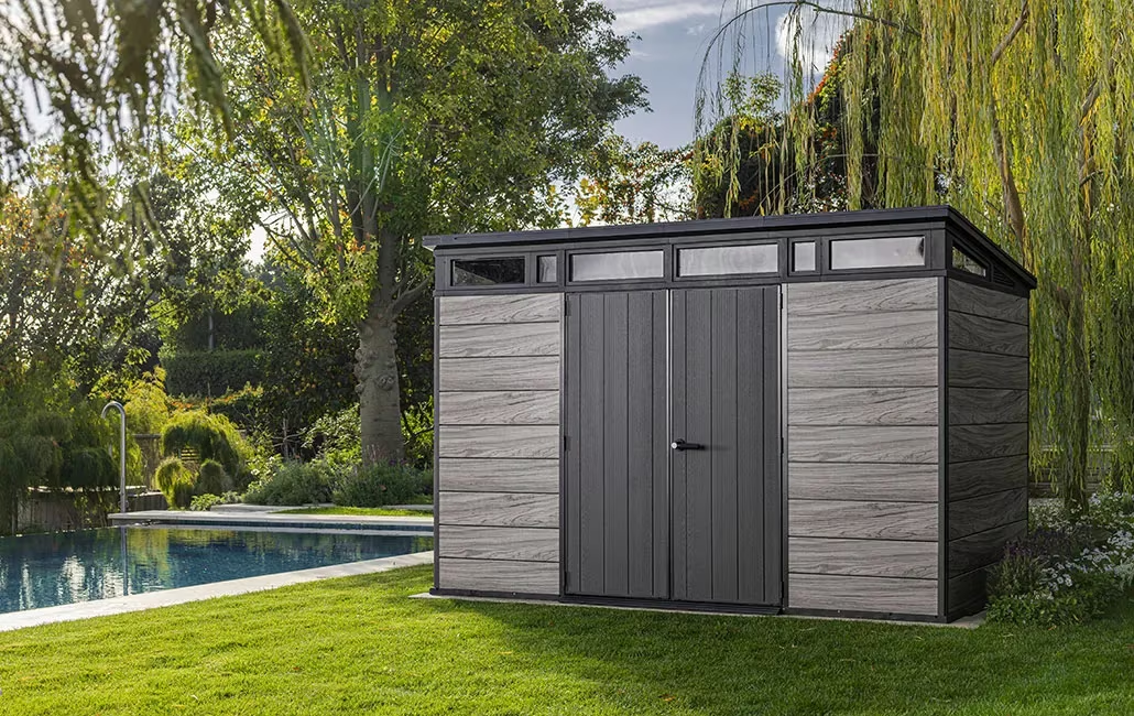 Signature 11x7 Storage Shed - Storm Grey