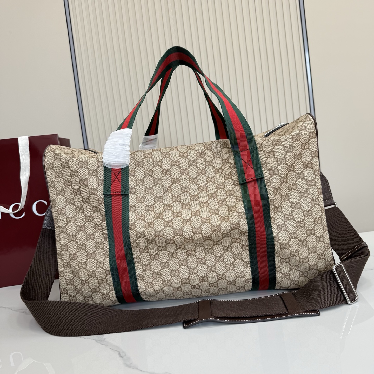 Gucci Medium duffle bag with Web A00BC5