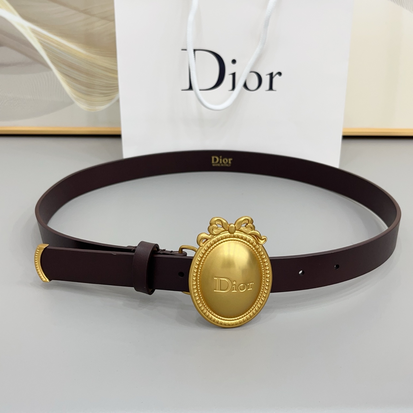 Dior 2026 New Leather Belt 2.5cm