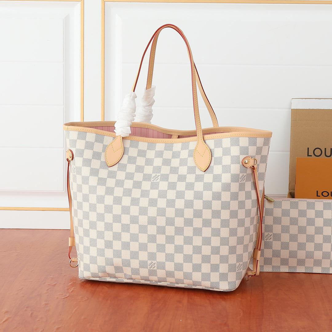 Louis Vuitton LV Neverfull MM Damier Azur Tote Bag