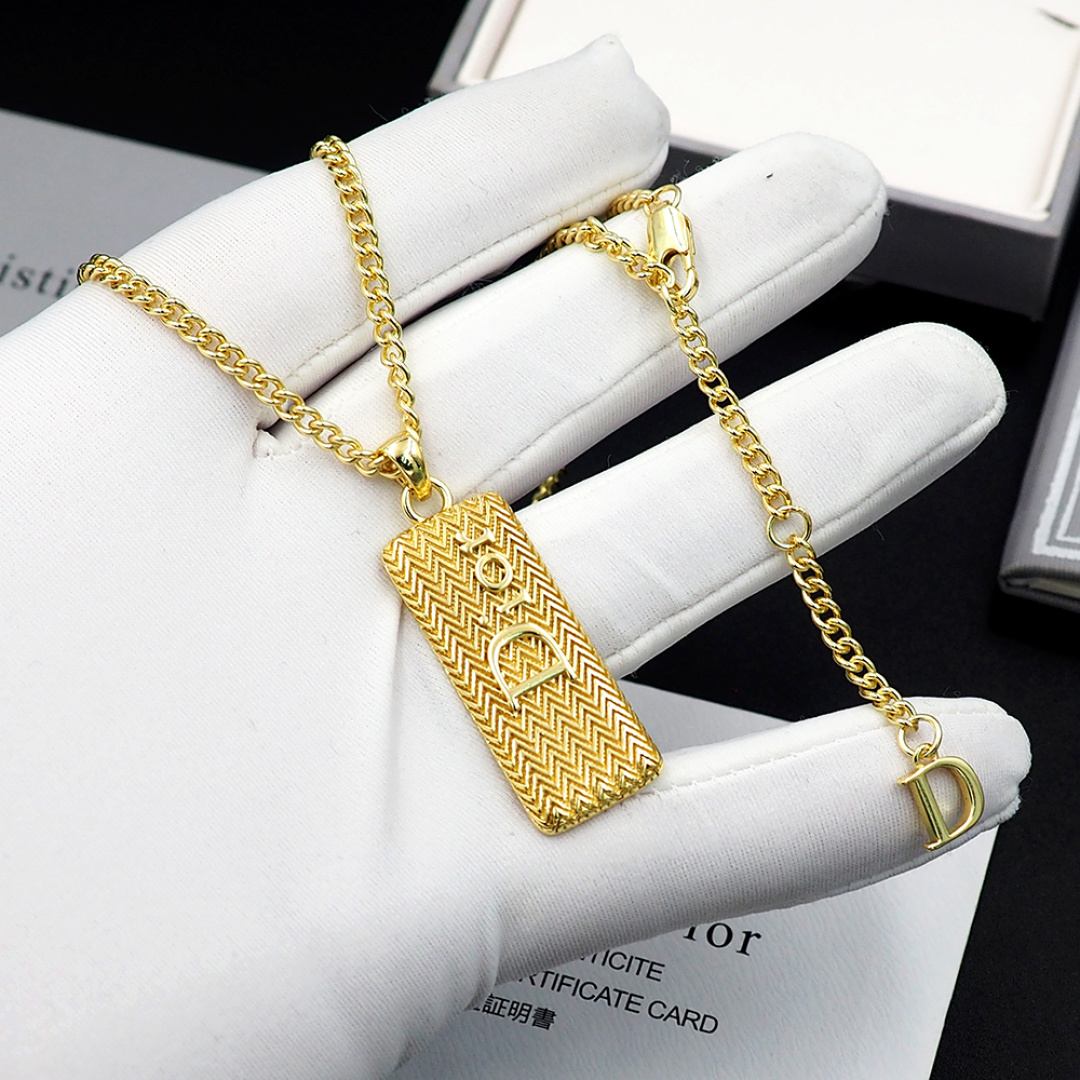 Dior Gold Ripple Necklace