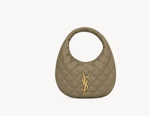 Saint Laurent Strong Moss Quilted Nappa Icarino Bag 851689