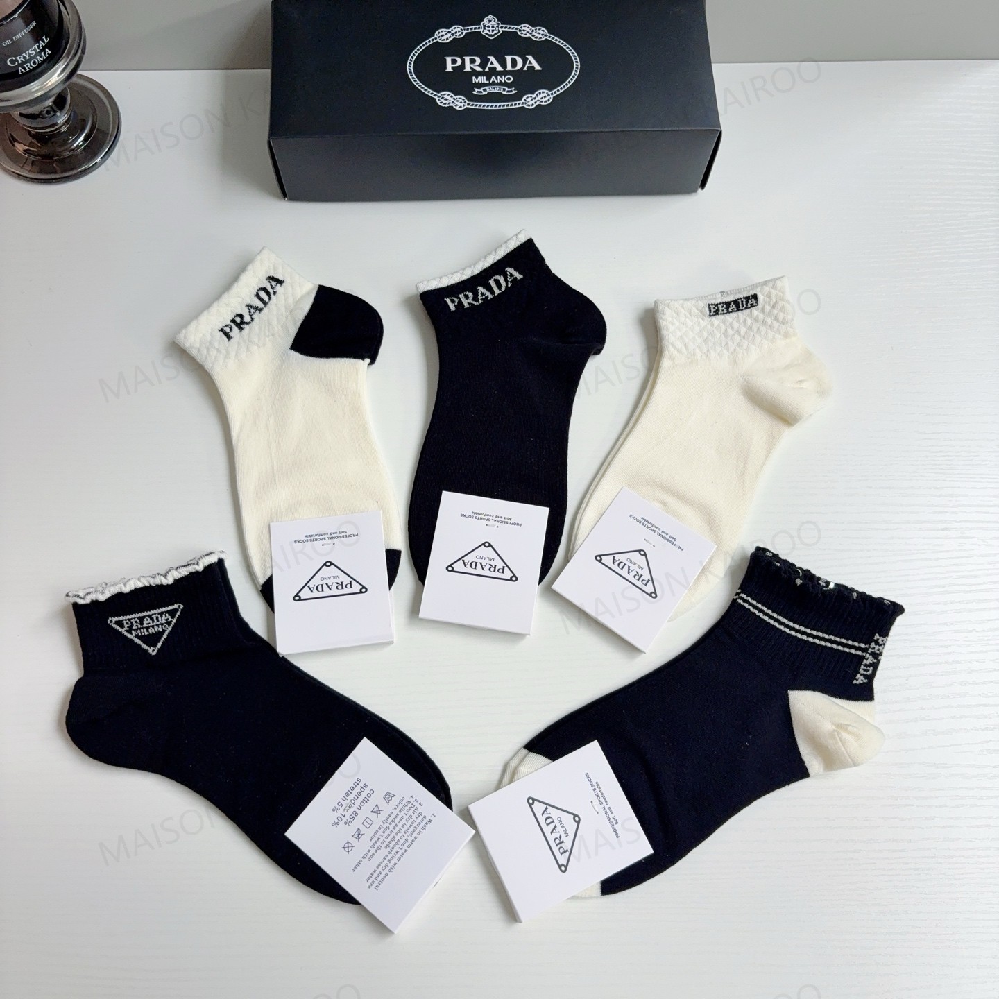 Prada Socks 5-Pack - KAIROO