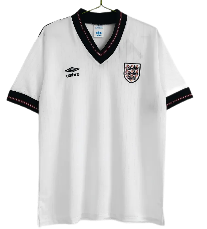 1984/87 England Retro Soccer Jersey Home Replica
