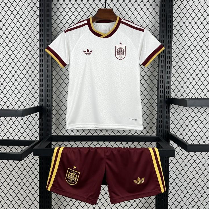 2026 Kids Spain World Cup Away Fan Kit 16-28
