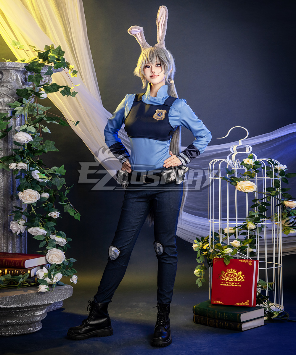 Zootopia Officer Judy Hopps Personify Movie Cosplay Costume - Deluxe Version