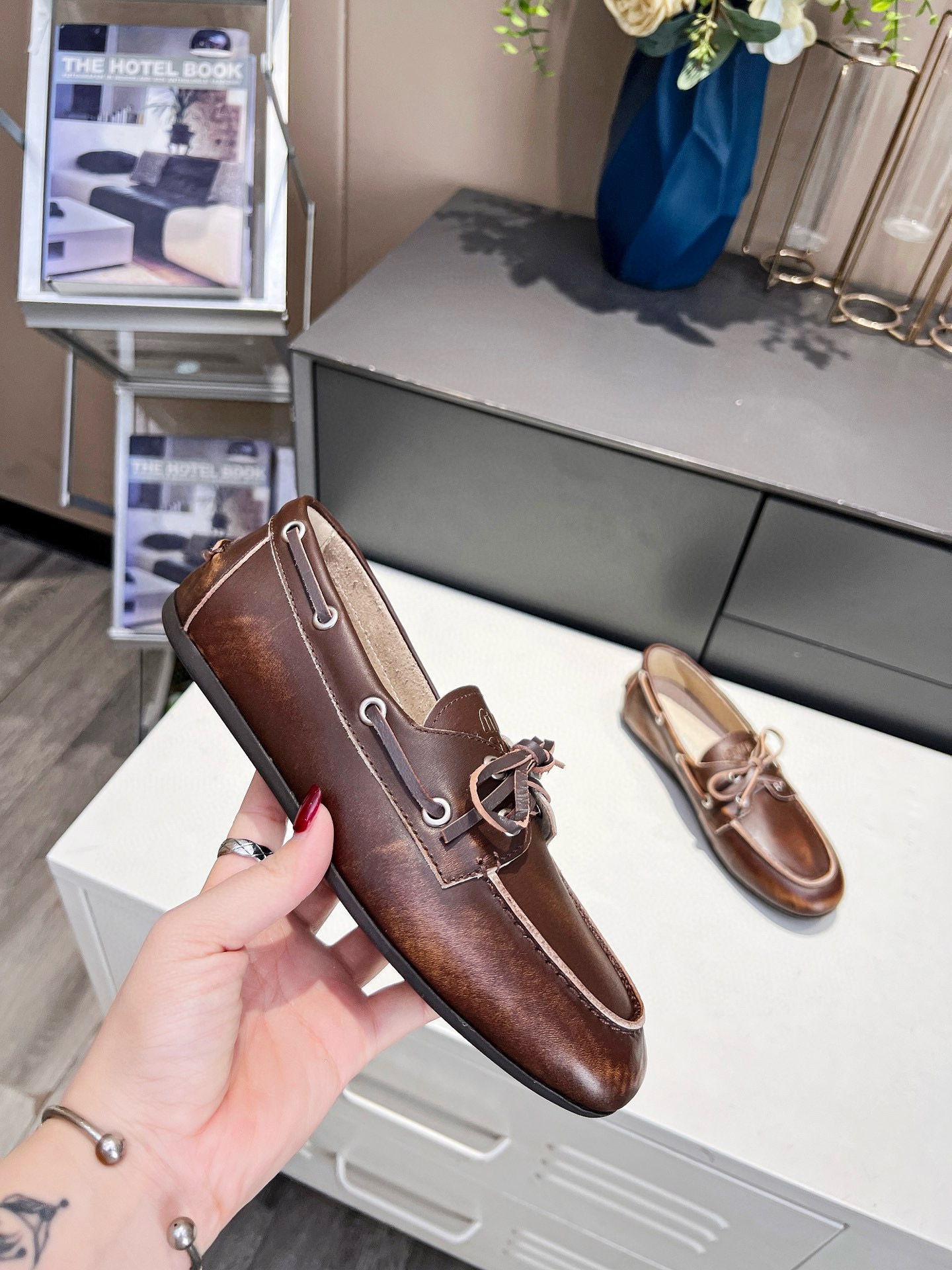 Miu Miu Leather Loafers
