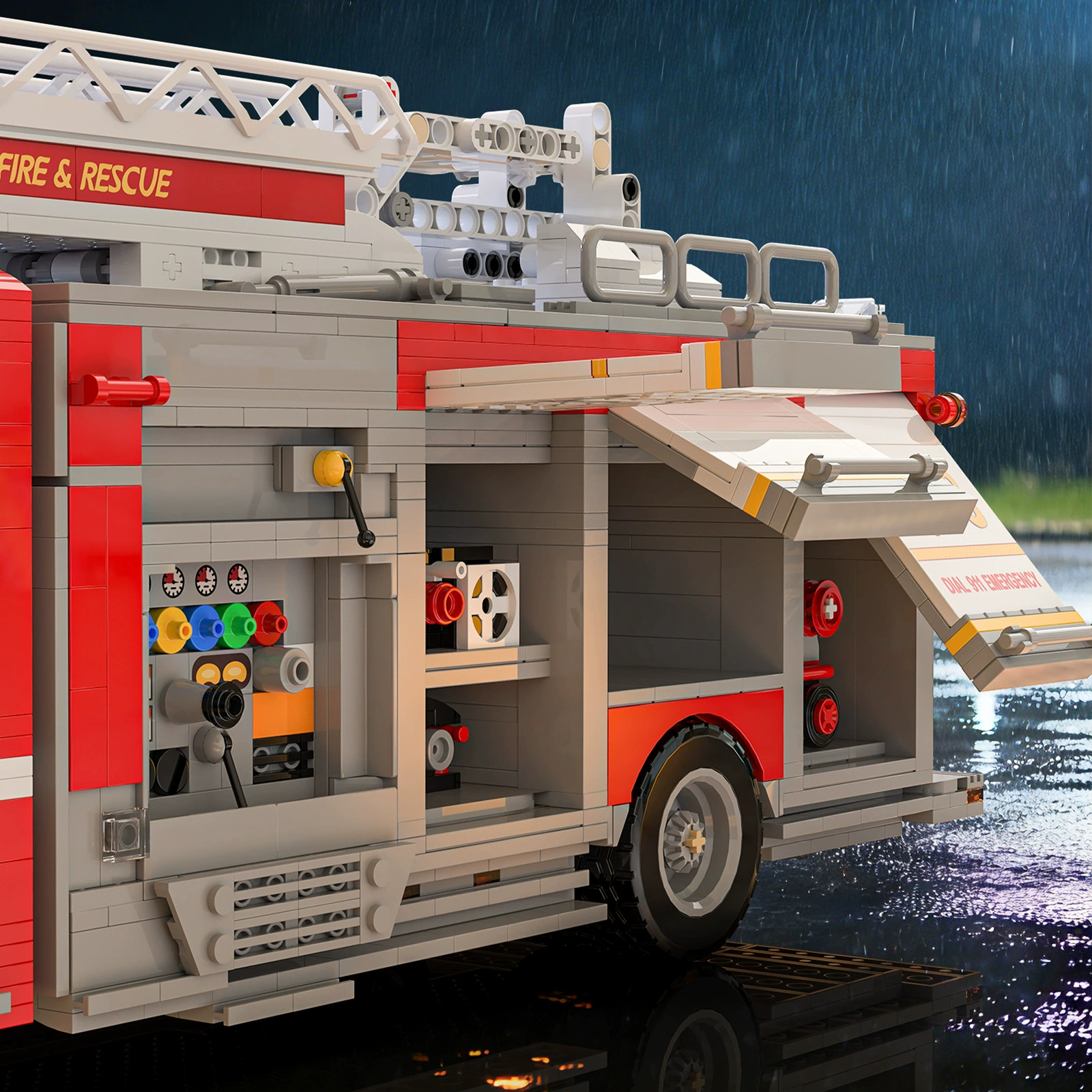 XBert 66148 - US Firetruck Elevated Water Towers
