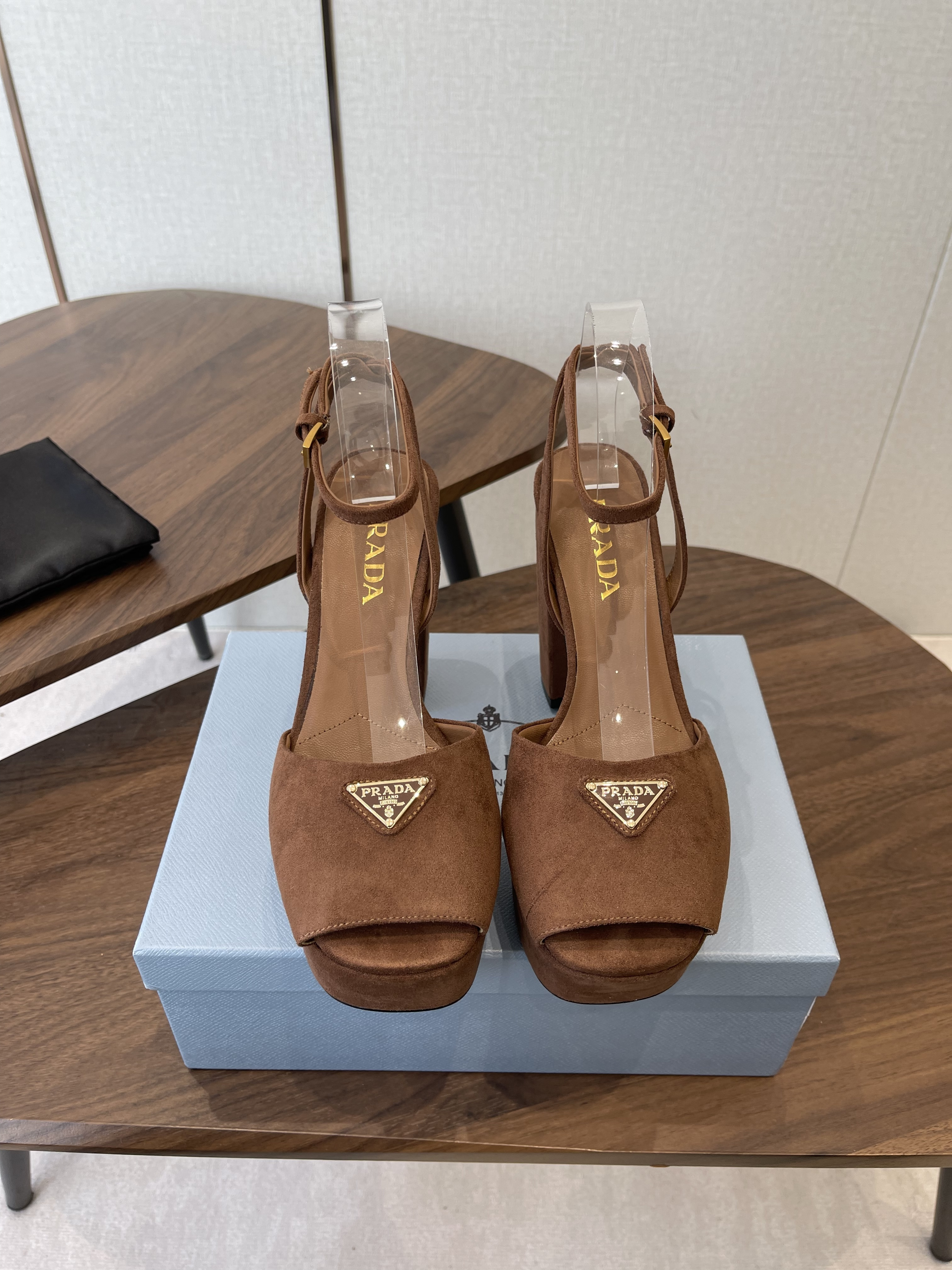 Prada Women's Suede Platform Sandal
