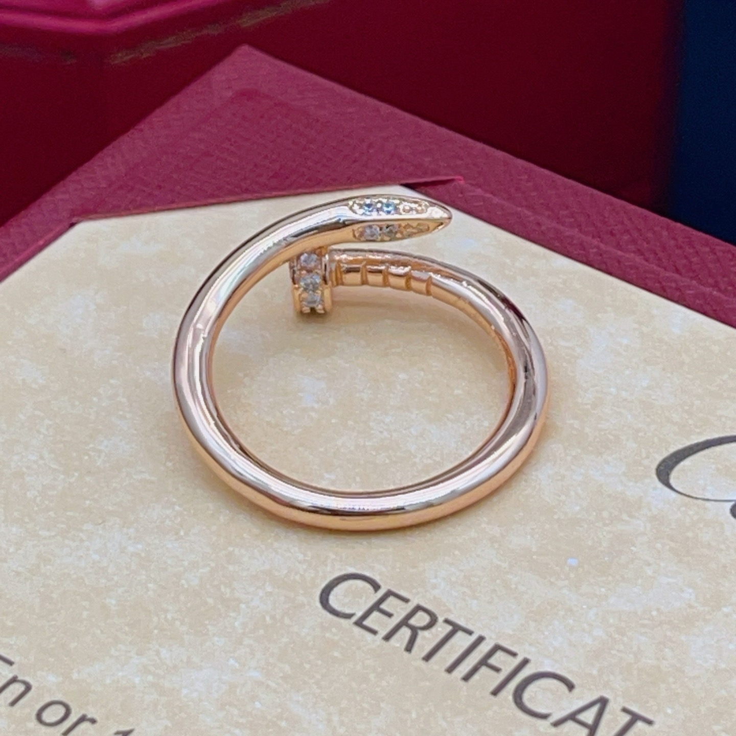 Cartier Fashion Designer Ring-Pink gold