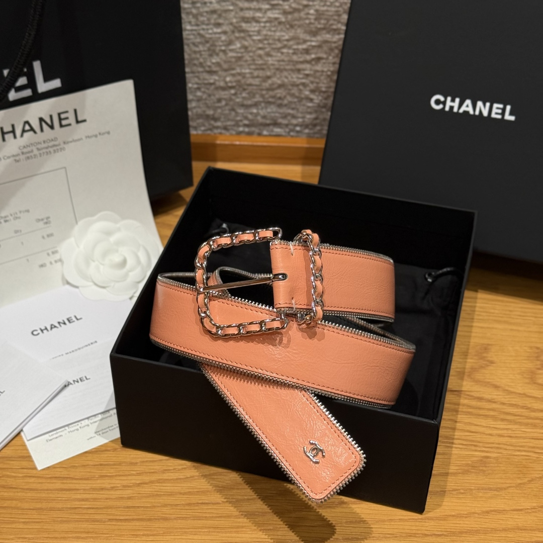 Chanel Luxury Leather Belt 4cm