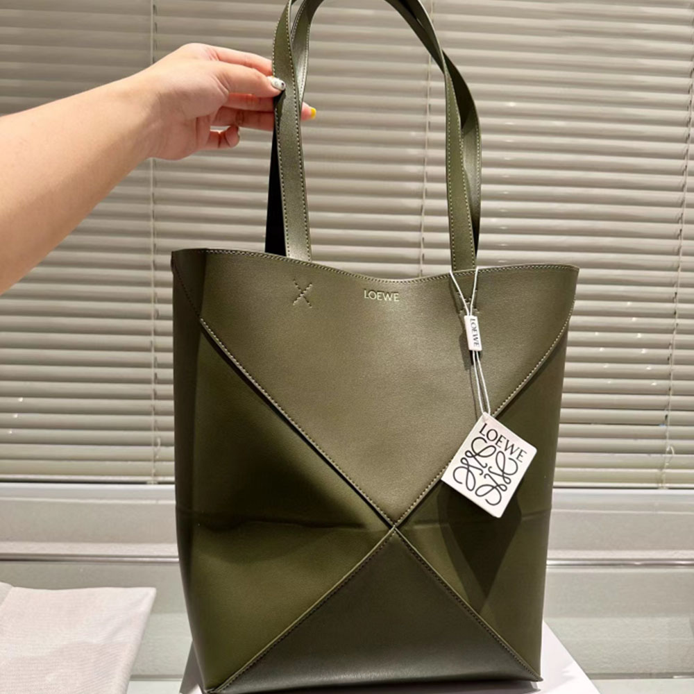 Loewe Puzzle Fold Tote Calfskin handbag