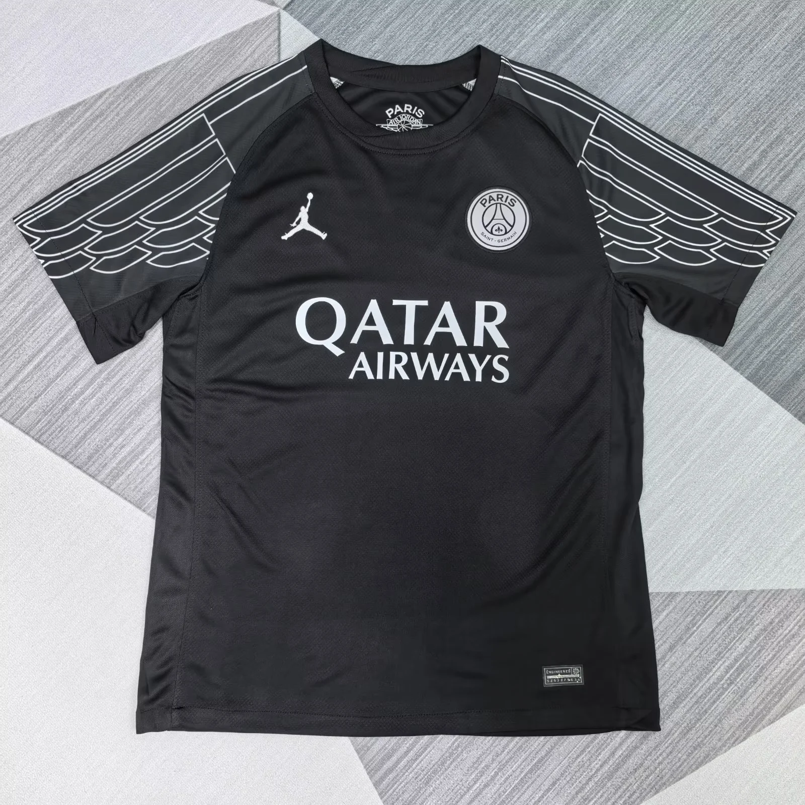 2025-26 Paris third Away  Black Fans Football Shirt 1:1 Thai Quality