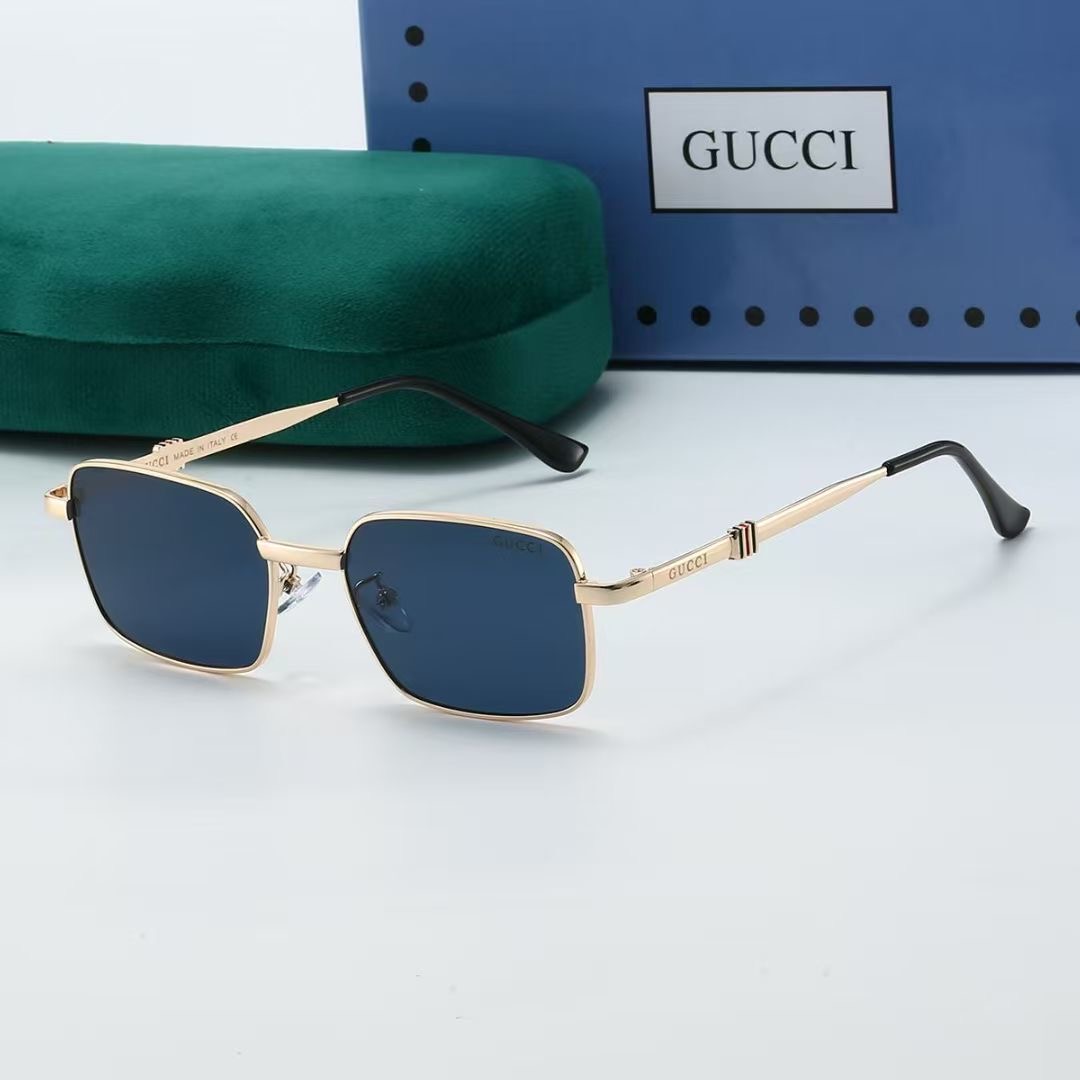 Gucci Metal Rectangular Sunglasses Top quality - KAIROO
