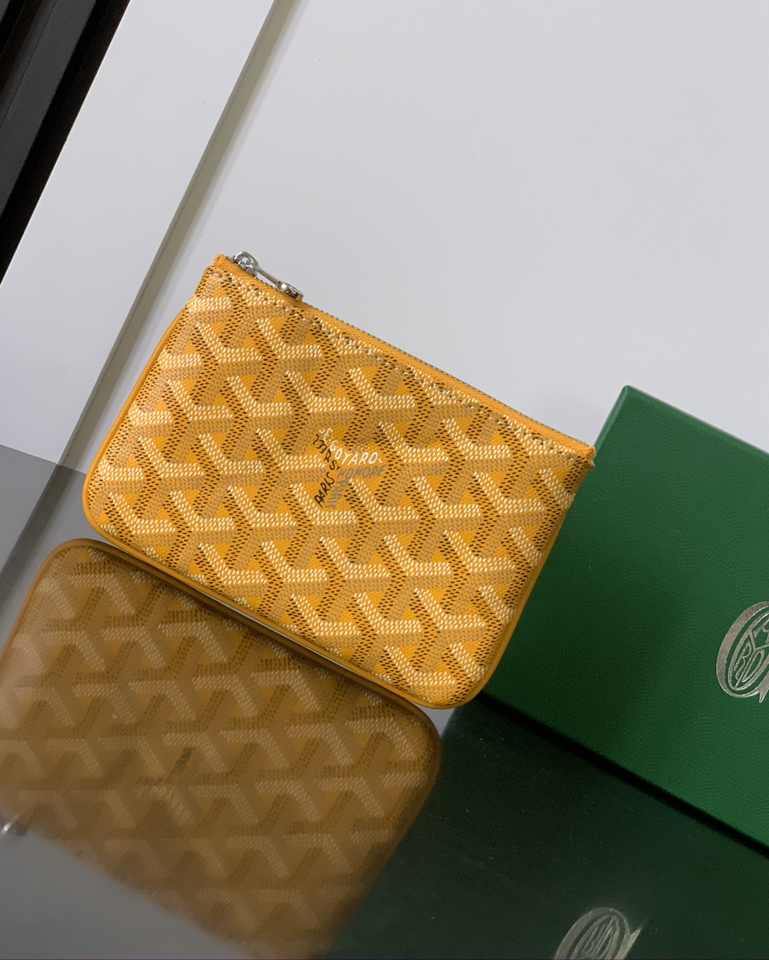 Goyard Sénat Mini Pouch in Yellow