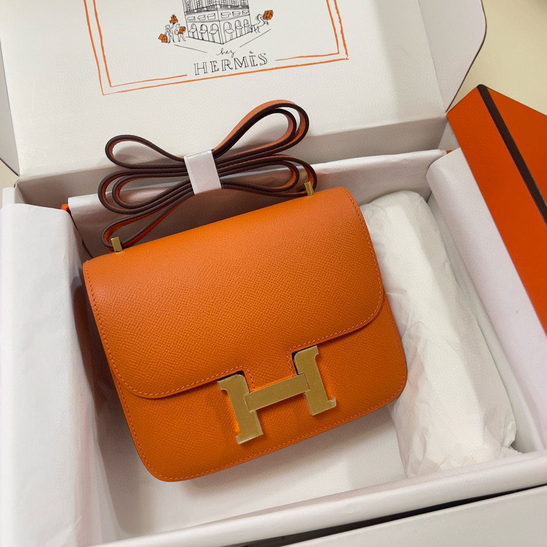Hermes Orange Epsom Constance 18