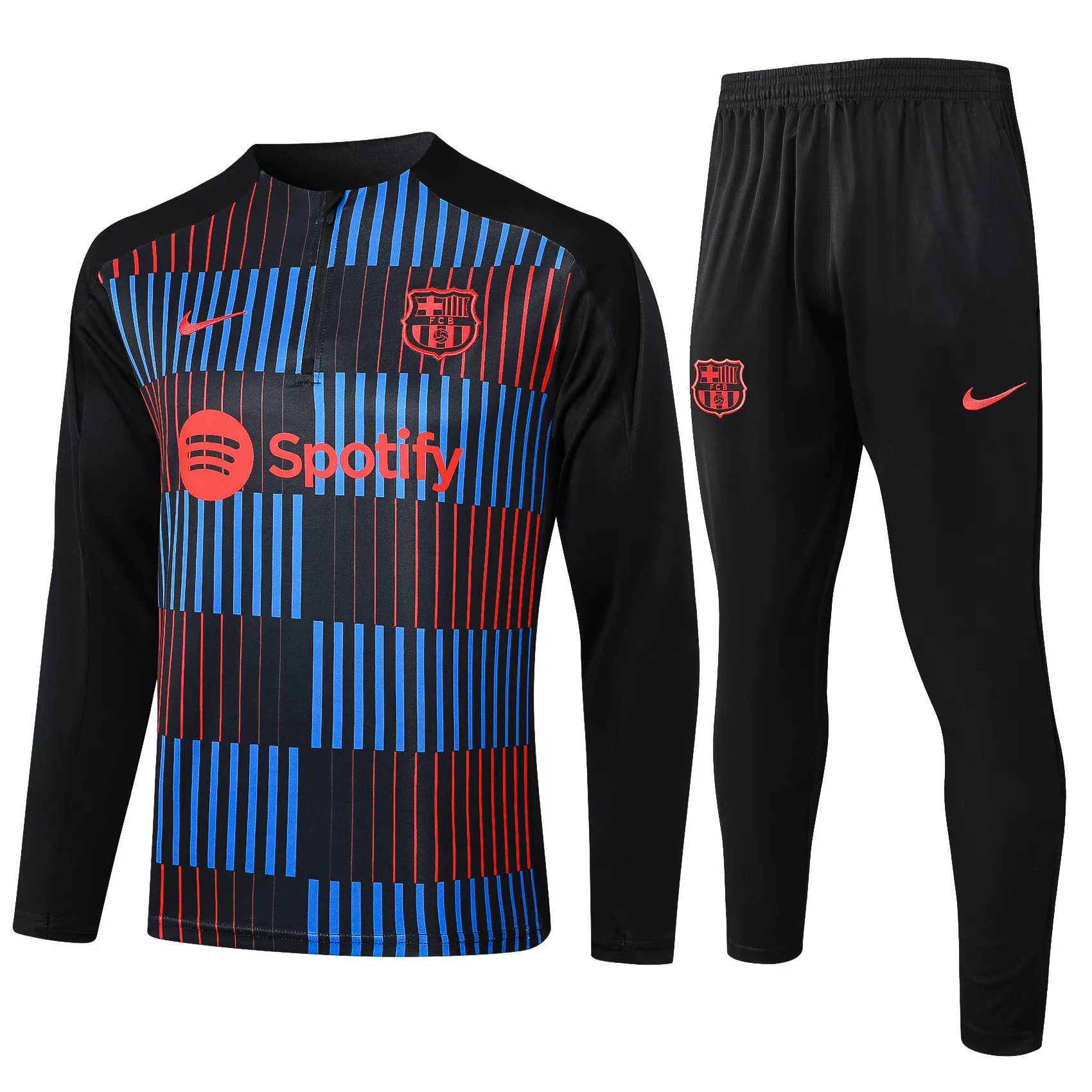 Adult/ Kids Barcelona 2425 half zipper Training Suit B954