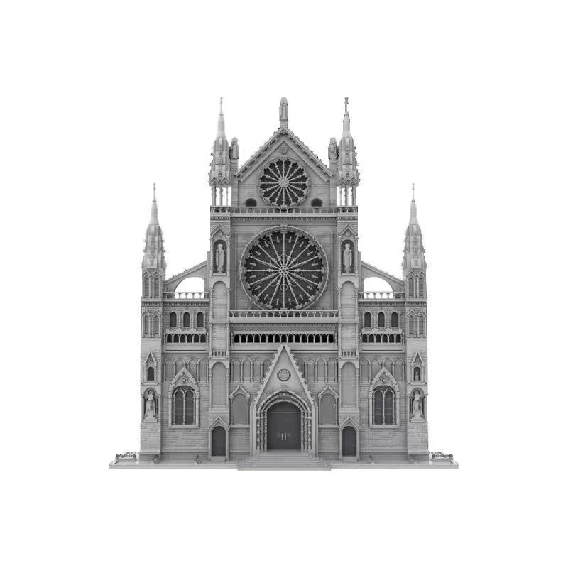 MOC 199891 - Gothic Cathedral Facade
