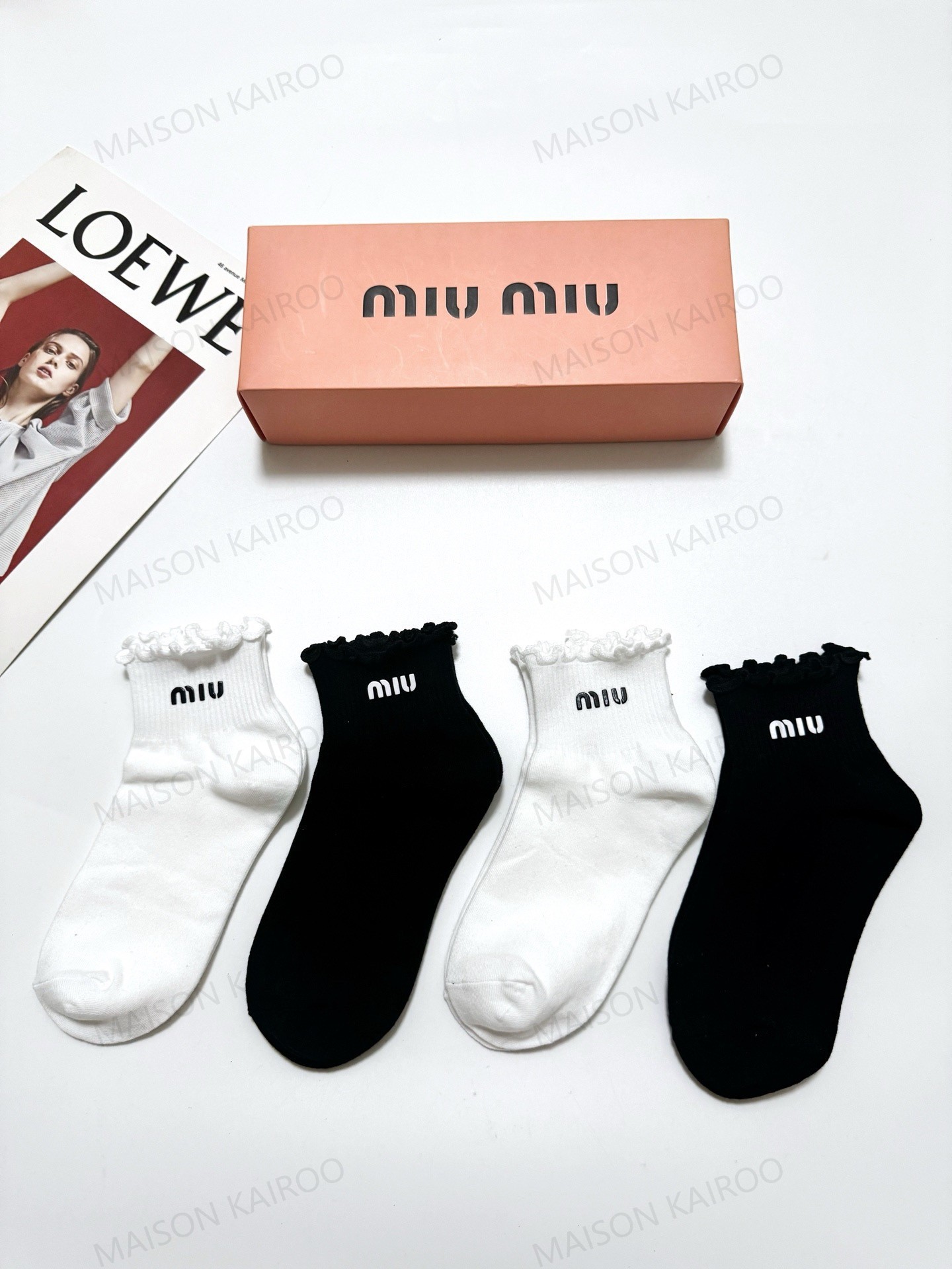 Miu Miu Socks 4-Pack - KAIROO