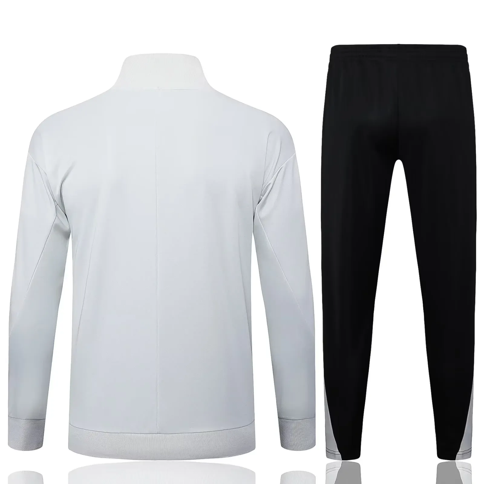 LVP 2526 full zipper Training Suit  grayish white