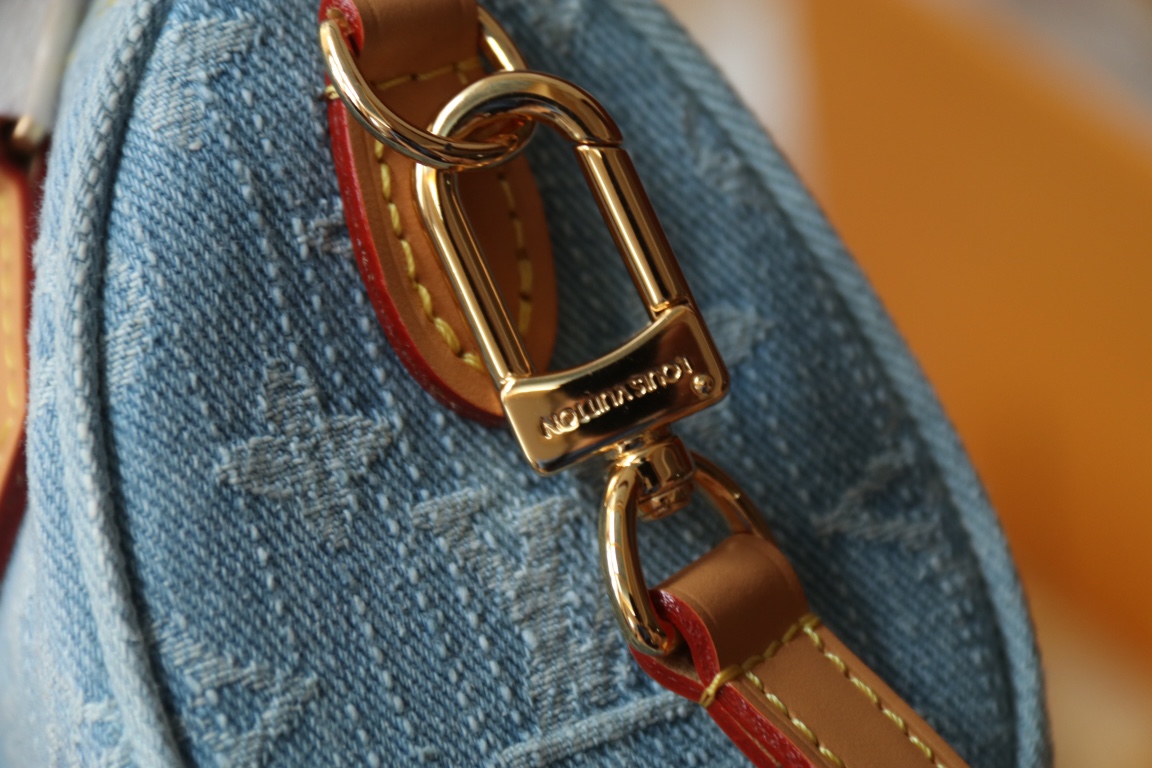 Louis Vuitton Bags Nano Speedy Monogram Denim M11212