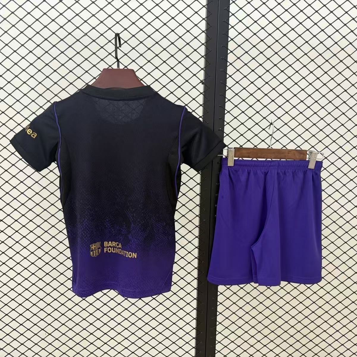 26/27Kids Barcelona Away  kit 16-28