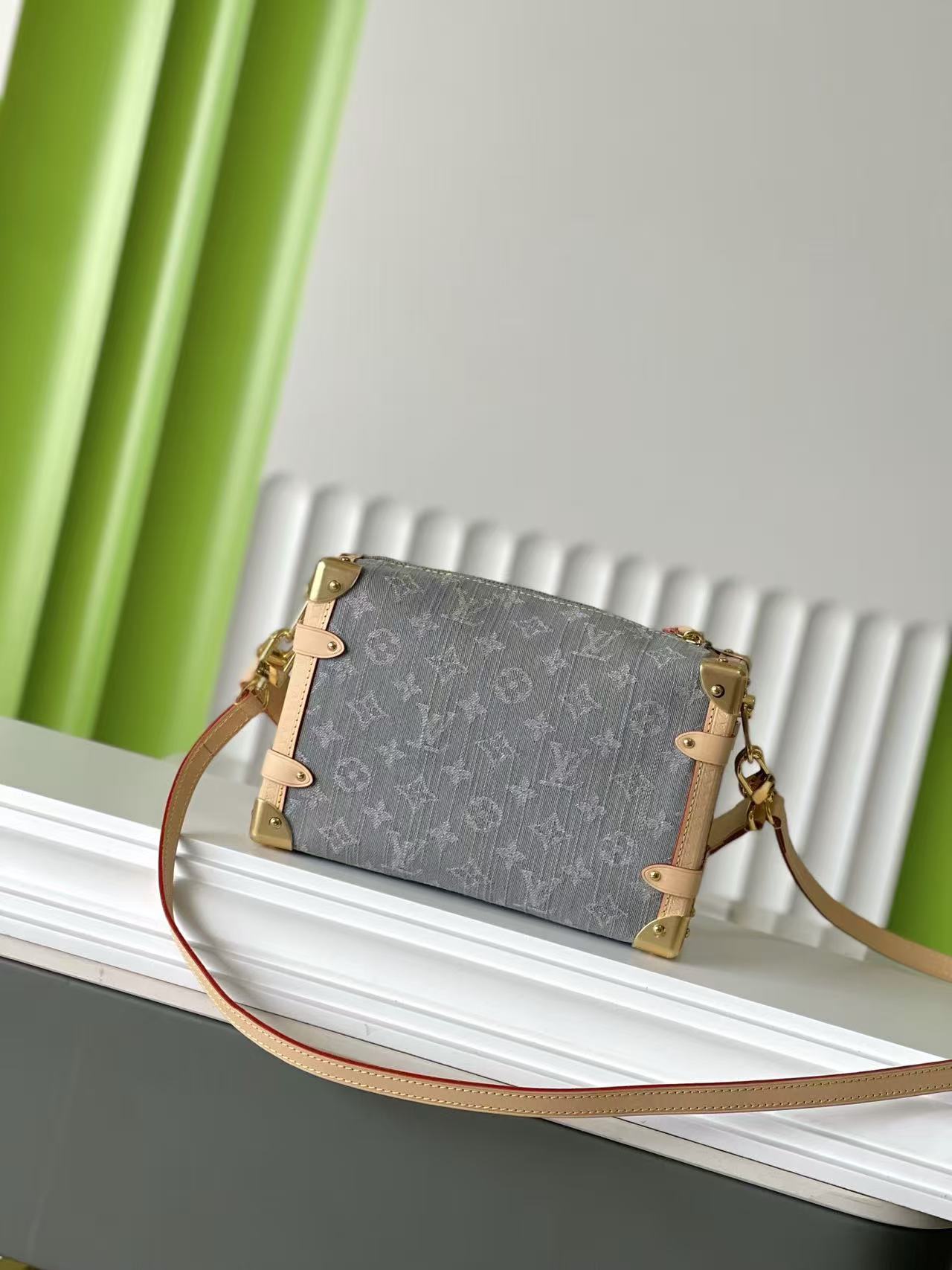 Louis Vuitton Side Trunk Denim Soft Box Bag