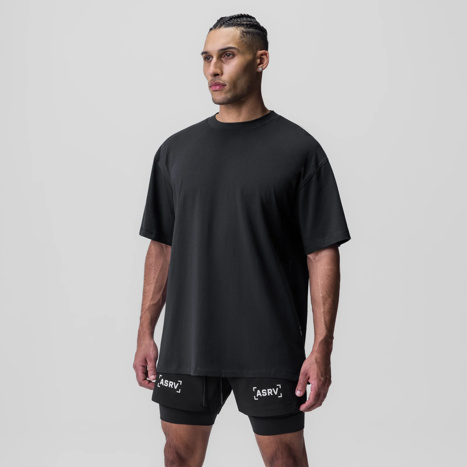 0824. Supima Oversized Tee - Black