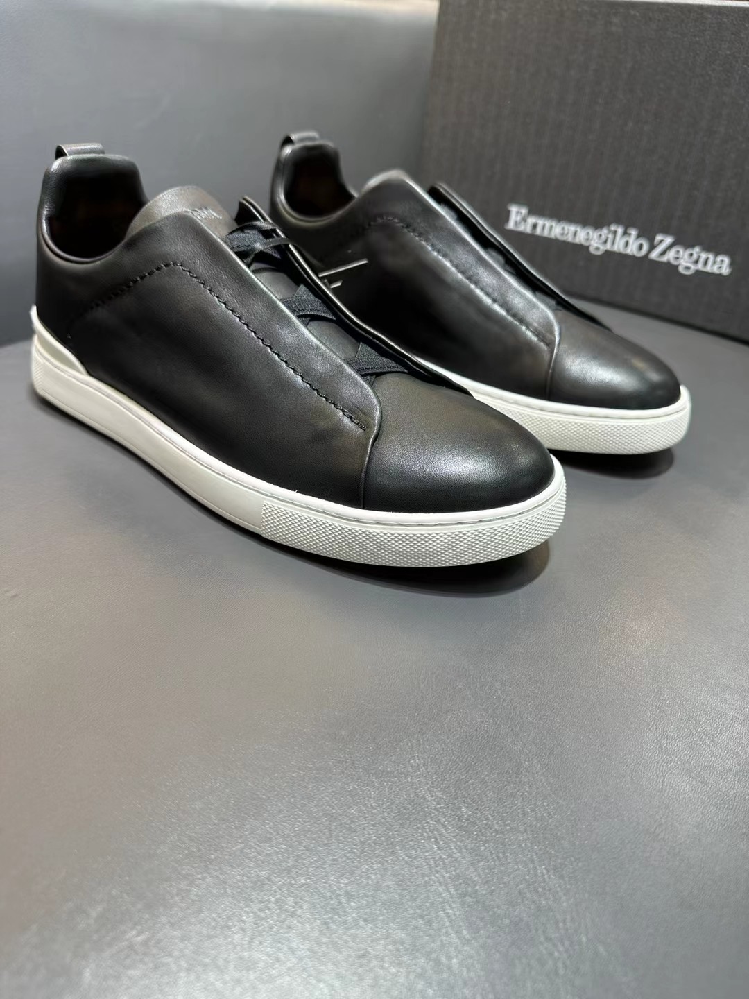 Zegna Triple Stitch Luxury Sneaker Loafer