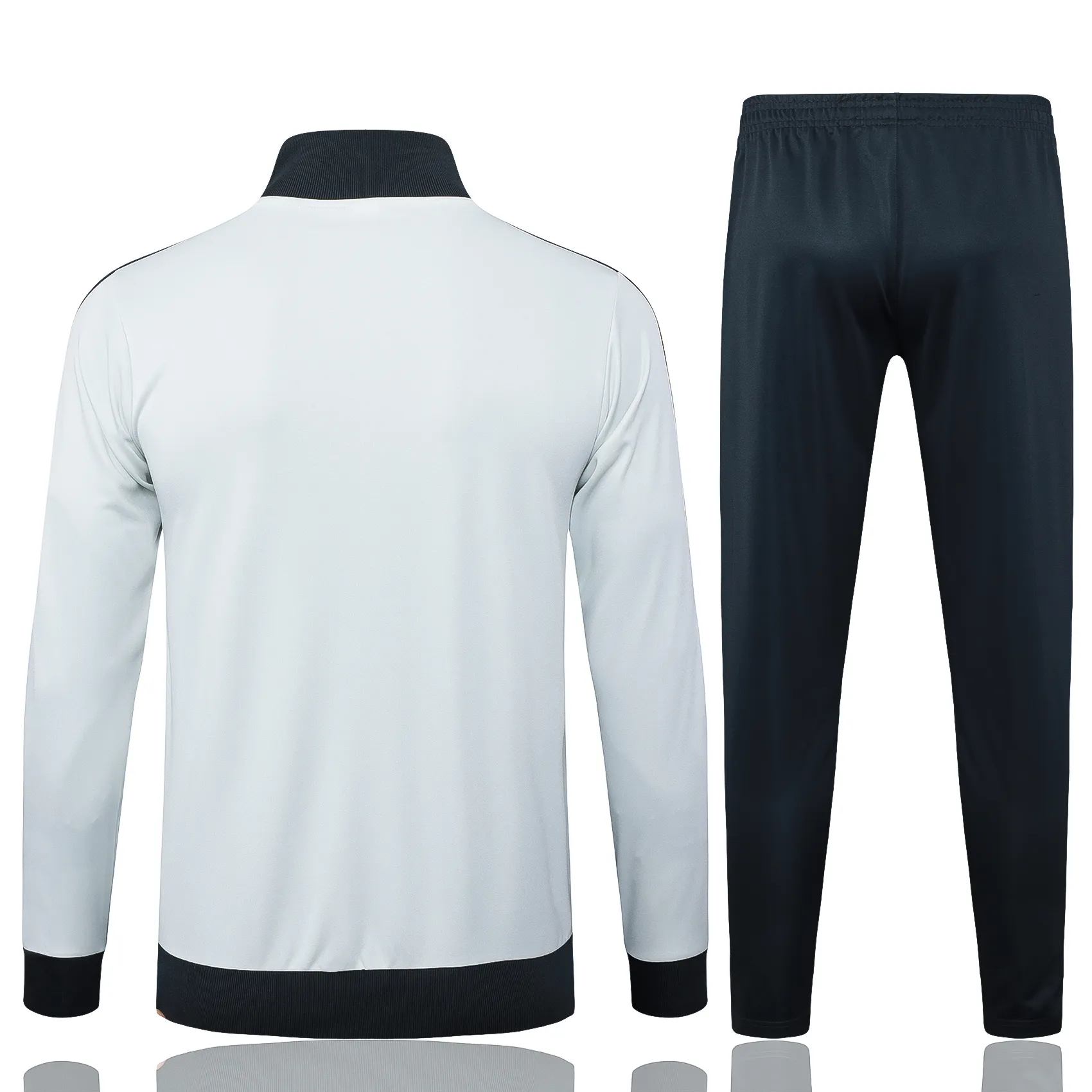 Adult/ Kids Juventus Full Zipper White/Gray Training Suit S_XXL