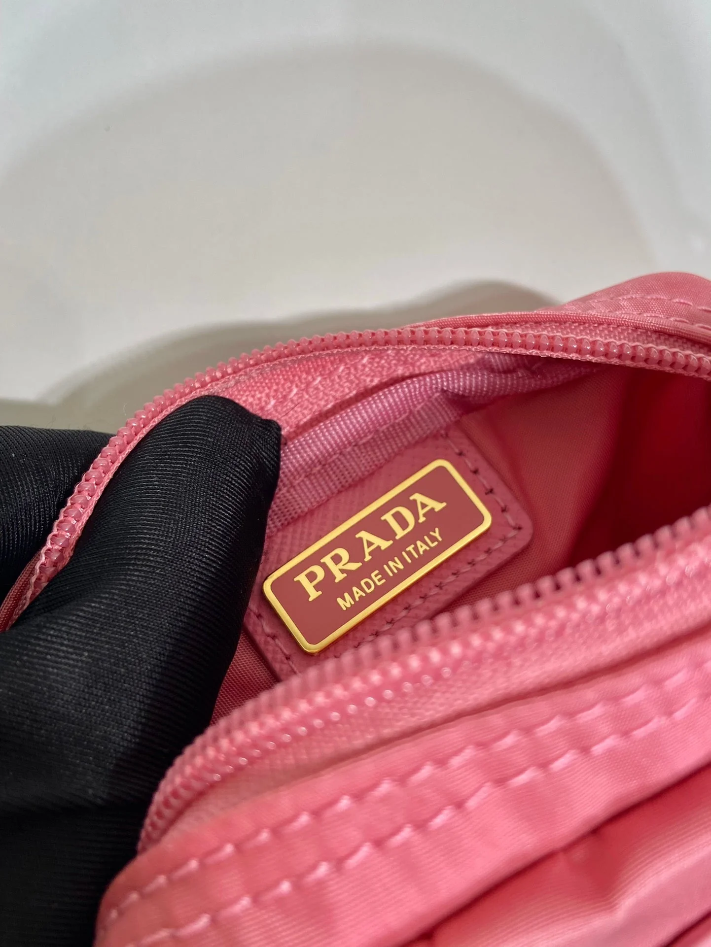 Prada Wallets CLUTCH 12 IN CANDY PINK RE-NYLON