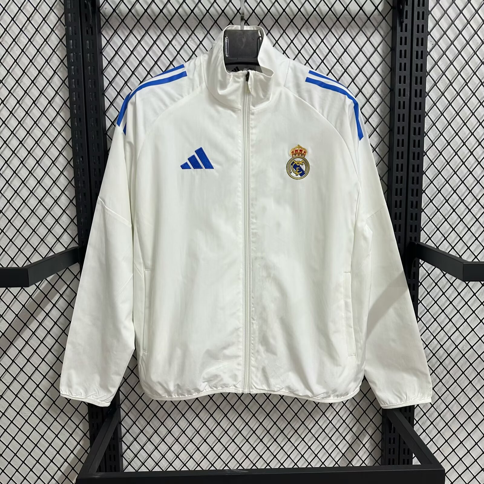 2026 Real Madrid white training waterproof windbreaker S-2xL