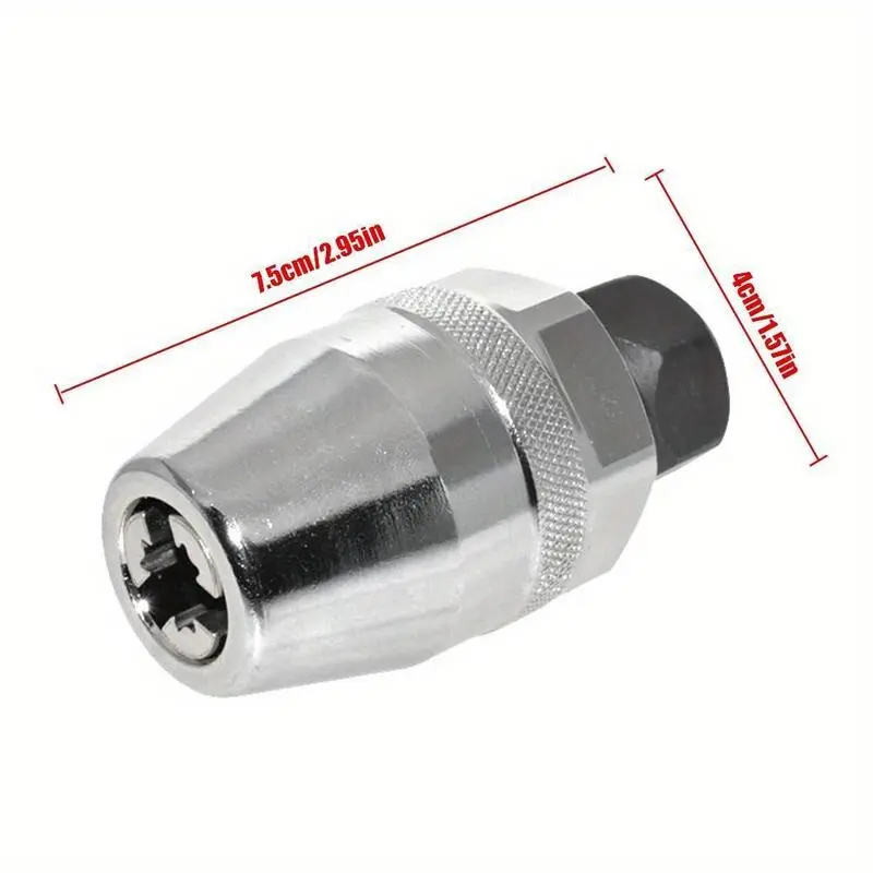 6-13mm Broken Bolt Extractor Set - Metal Damaged Stud Remover Tool for Impact Wrench and Ratchet, Non-Electric Manual Operation