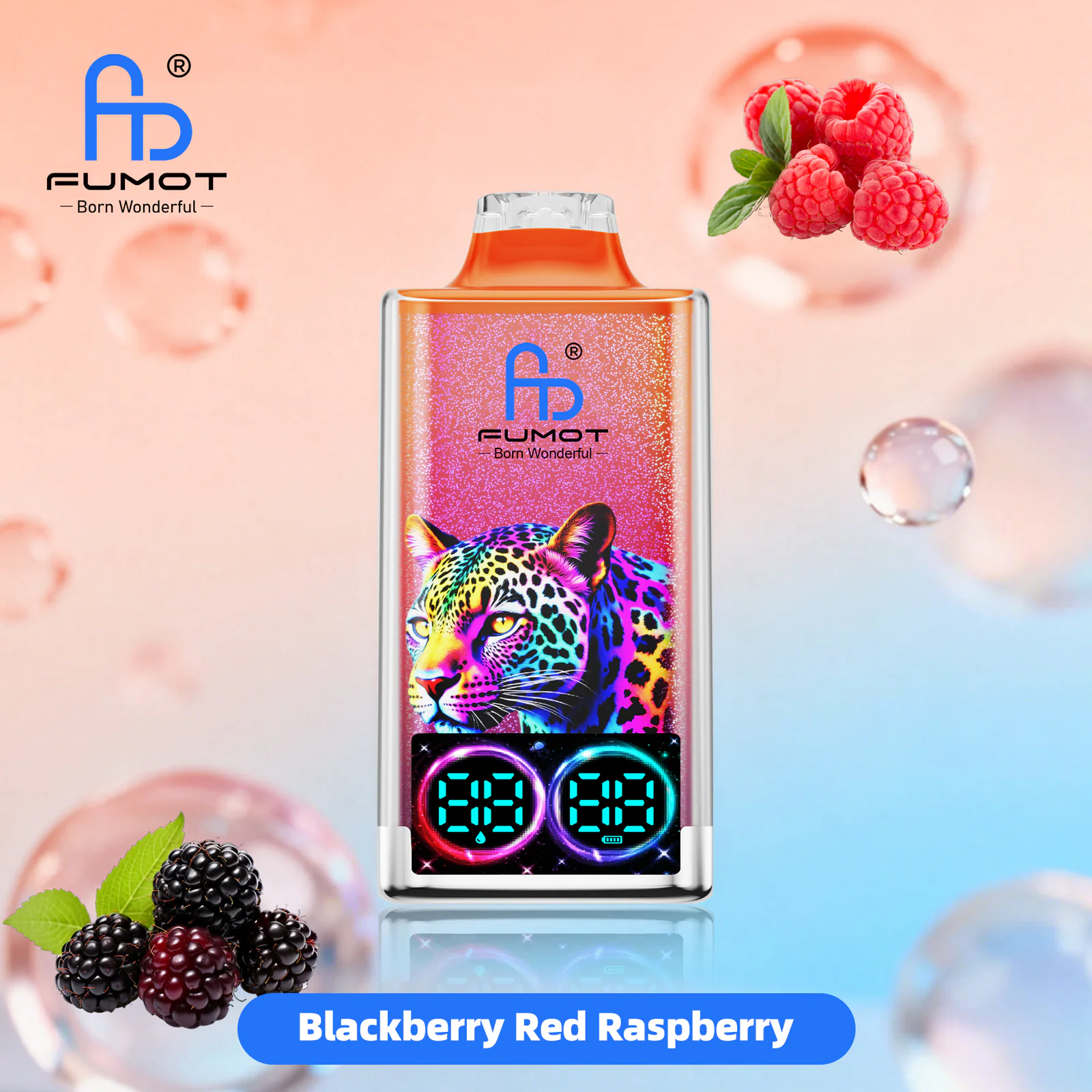 FUMOT Leopard 40K Disposable Vape – Blackberry Red Raspberry - Vaba Vape-Shop