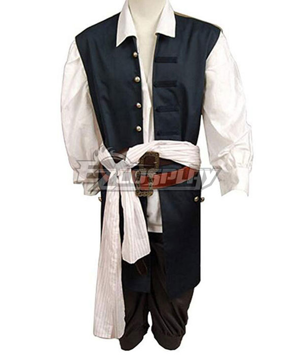 Pirates of the Caribbean Jack Sparrow Halloween Cosplay Costume