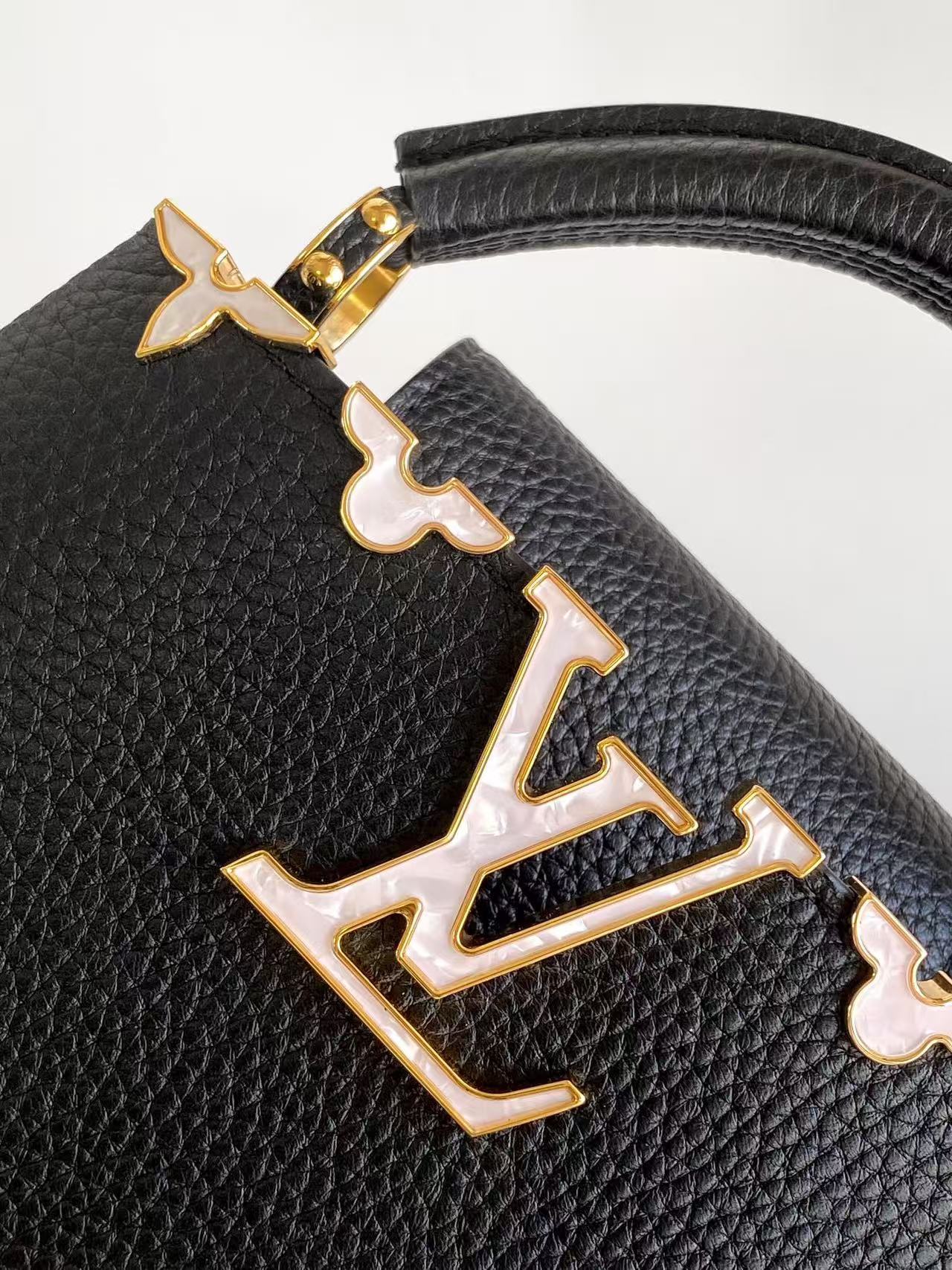 Louis Vuitton LV Black Shell Logo Handbag Shoulder Bag