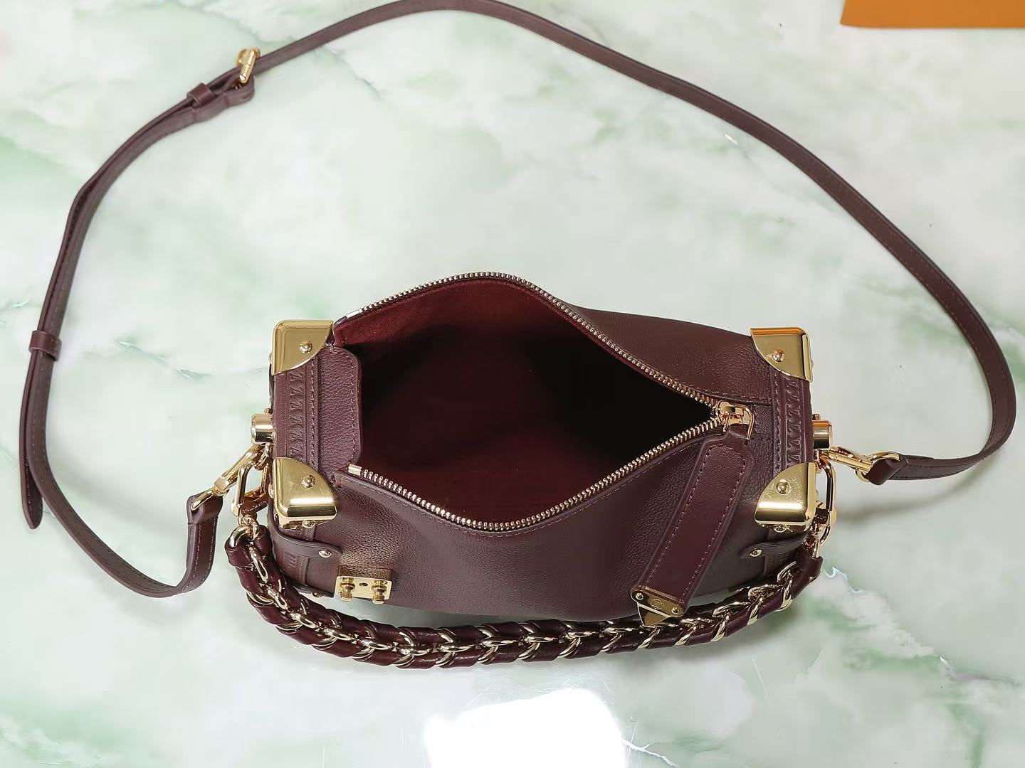 Louis Vuitton Burgundy Box Bag Handbag