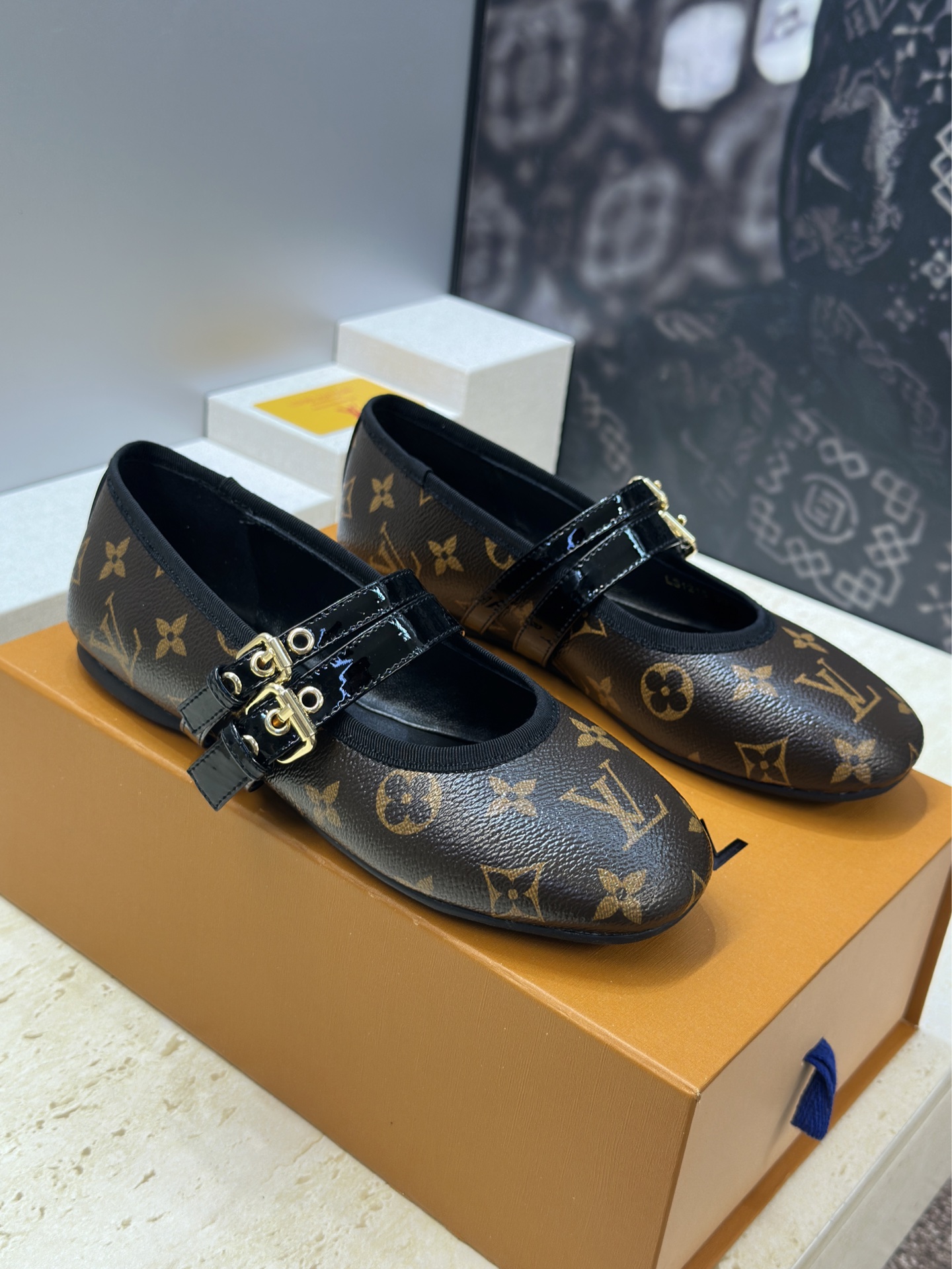 LV Monogram Canvas Ballet Shoes