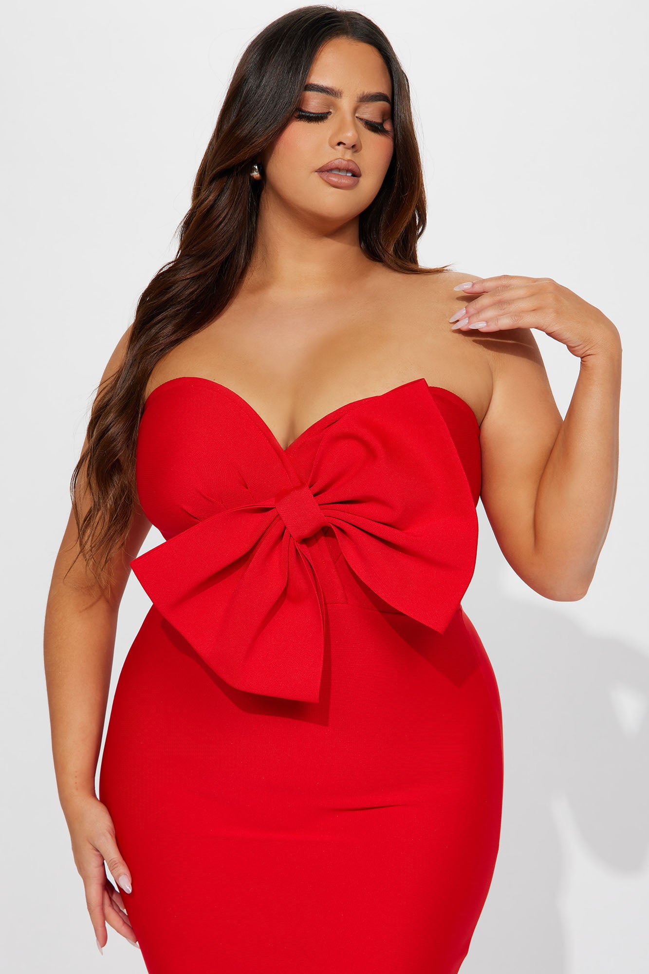 Hana Bandage Mini Dress - Red