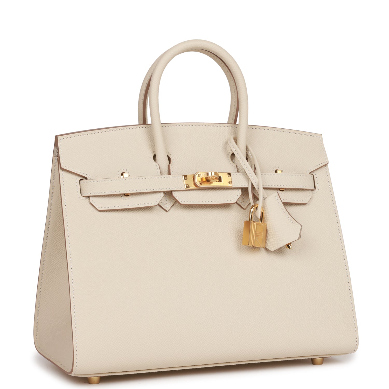 Hermes Birkin Sellier 25 Craie Epsom Gold Hardware 1376168